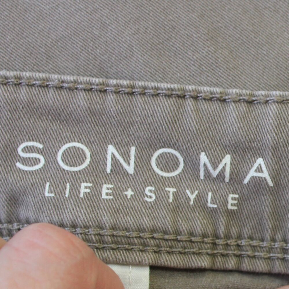 #437 Sonoma Tan Casual Pants Size 16 - Picture 6 of 9
